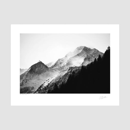 Italian Alps - black and white photography prints