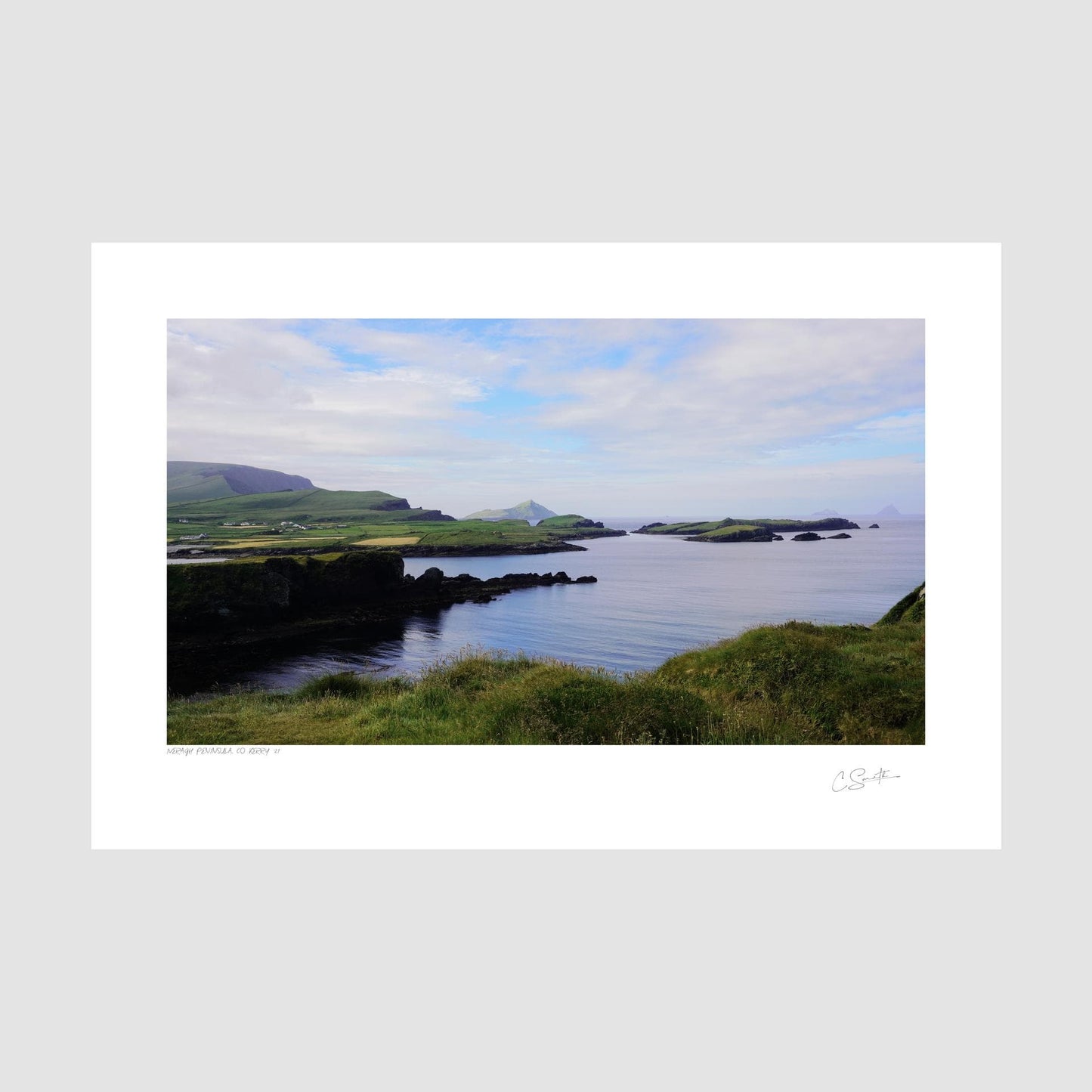 Iveragh Peninsula coastline, Kerry, Ireland - Black and white photography prints