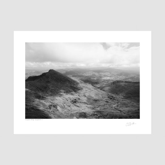 Snowdon Range, Snowdonia - Black and white photography prints